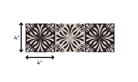 4" X 4" Cinnamon Swirl Peel And Stick Removable Tiles-8