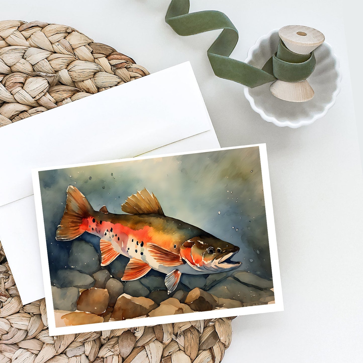Brook Trout Greeting Cards Pack of 8-1