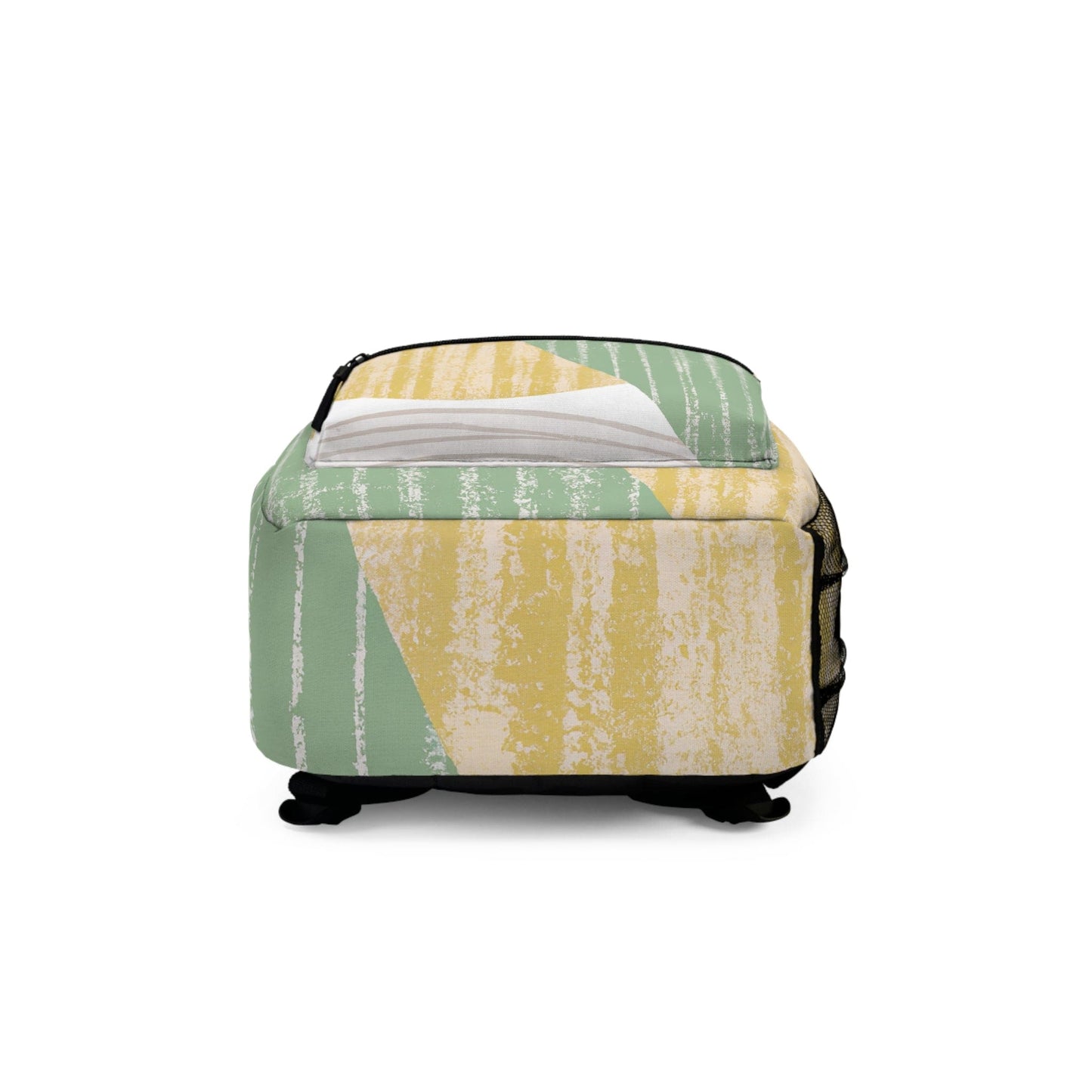 Backpack Work/school/leisure - Waterproof - Mint Green Textured Look Boho Print-4