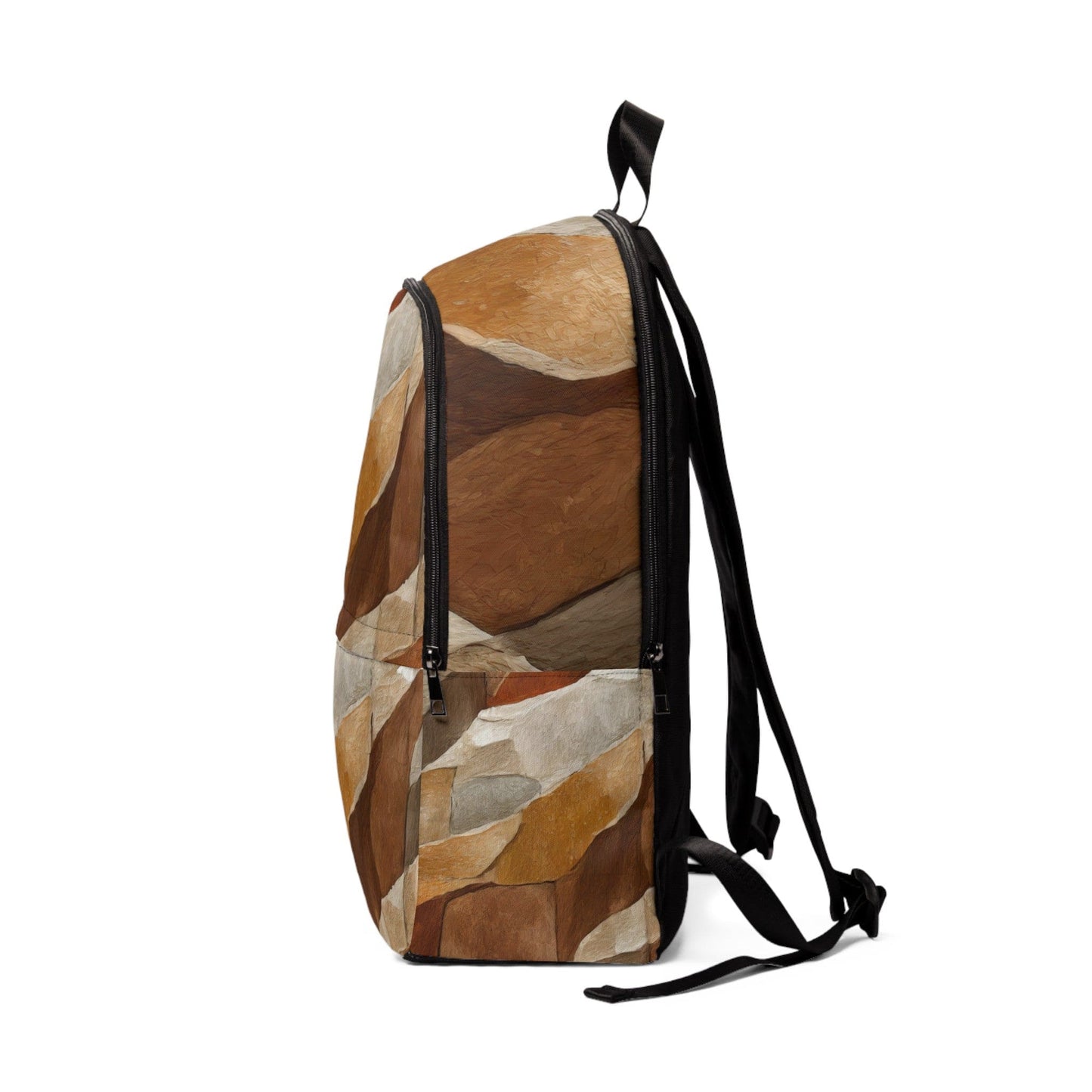Fashion Backpack Waterproof Abstract Stone Print-2