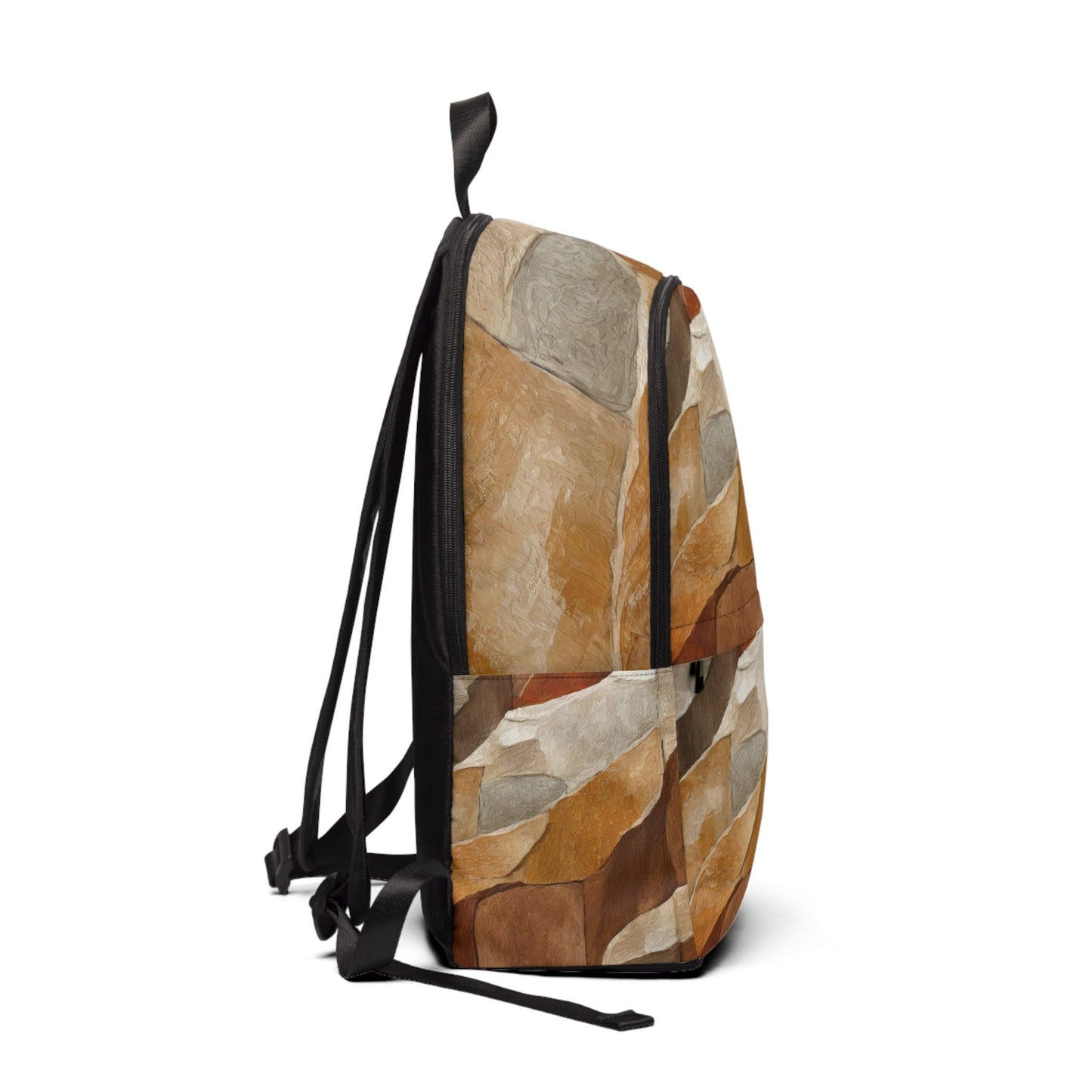 Fashion Backpack Waterproof Abstract Stone Print-1