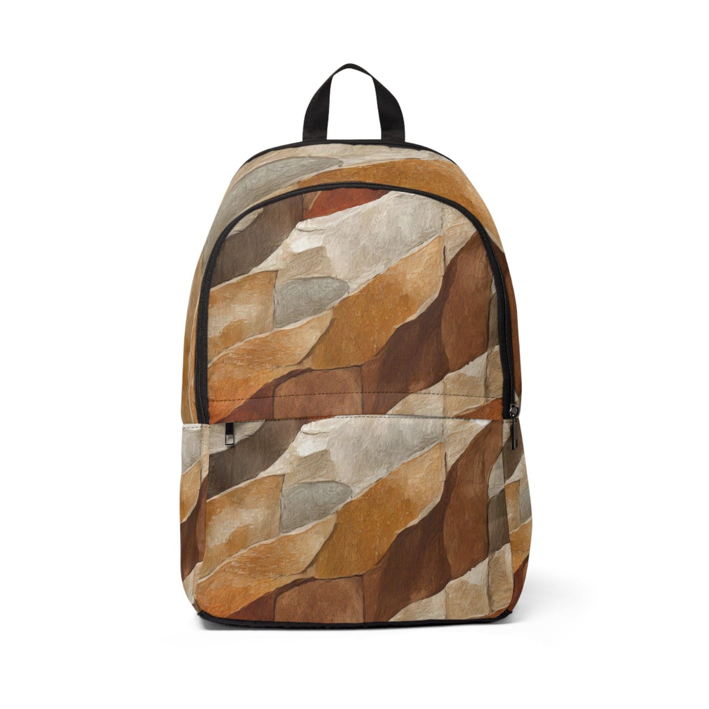 Fashion Backpack Waterproof Abstract Stone Print-0