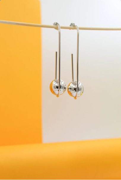 Beaded Fish Hook Push Back Earrings (K286)-0