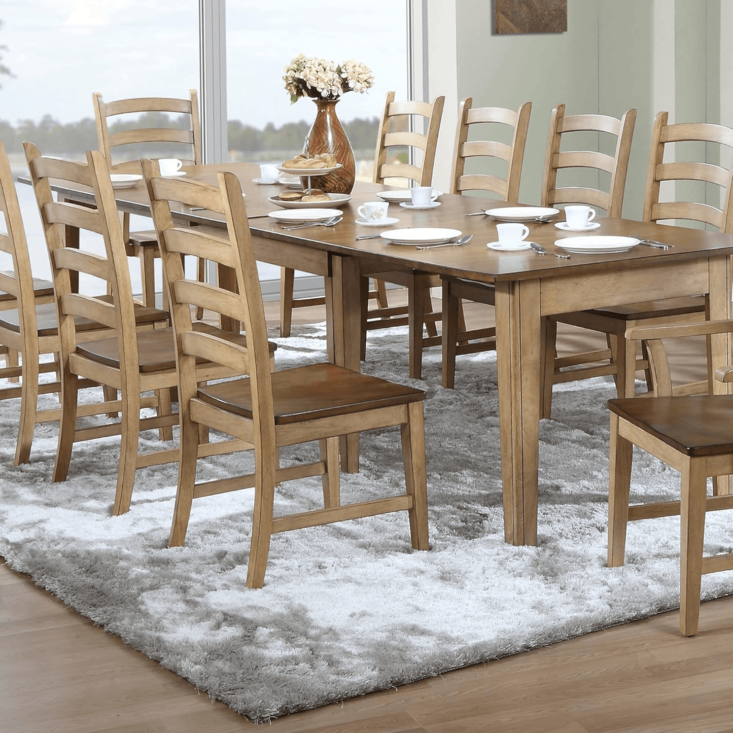 Brook Ladder Back Dining Chair Set Of 2 By Sunset Trading-4