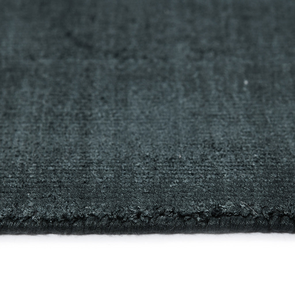 10' X 14' Charcoal And Black Abstract Hand Woven Area Rug-8