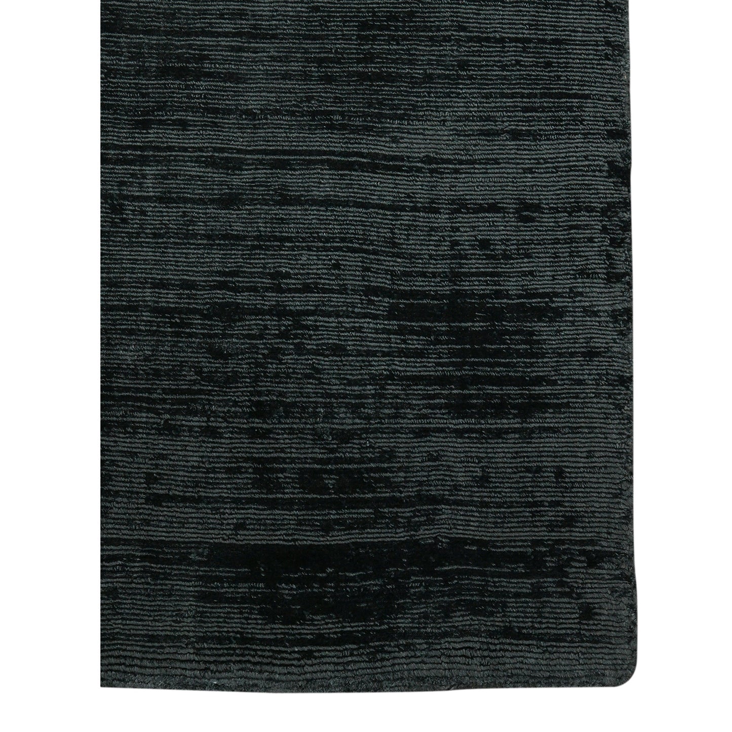 10' X 14' Charcoal And Black Abstract Hand Woven Area Rug-3
