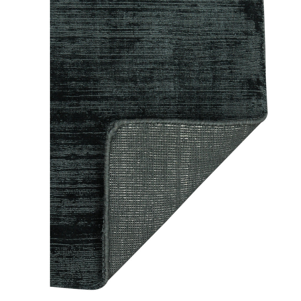 10' X 14' Charcoal And Black Abstract Hand Woven Area Rug-4