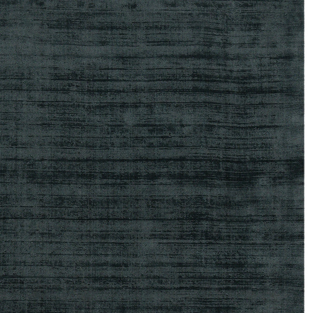 10' X 14' Charcoal And Black Abstract Hand Woven Area Rug-6