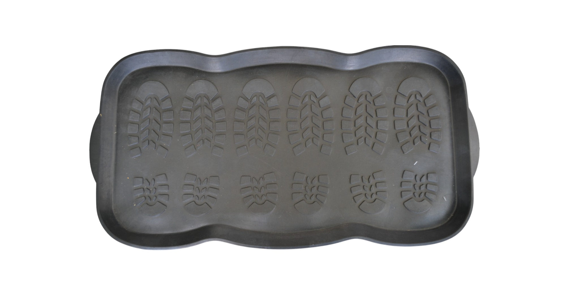 16" X 32" Black Rubber Outdoor Boot Tray-3