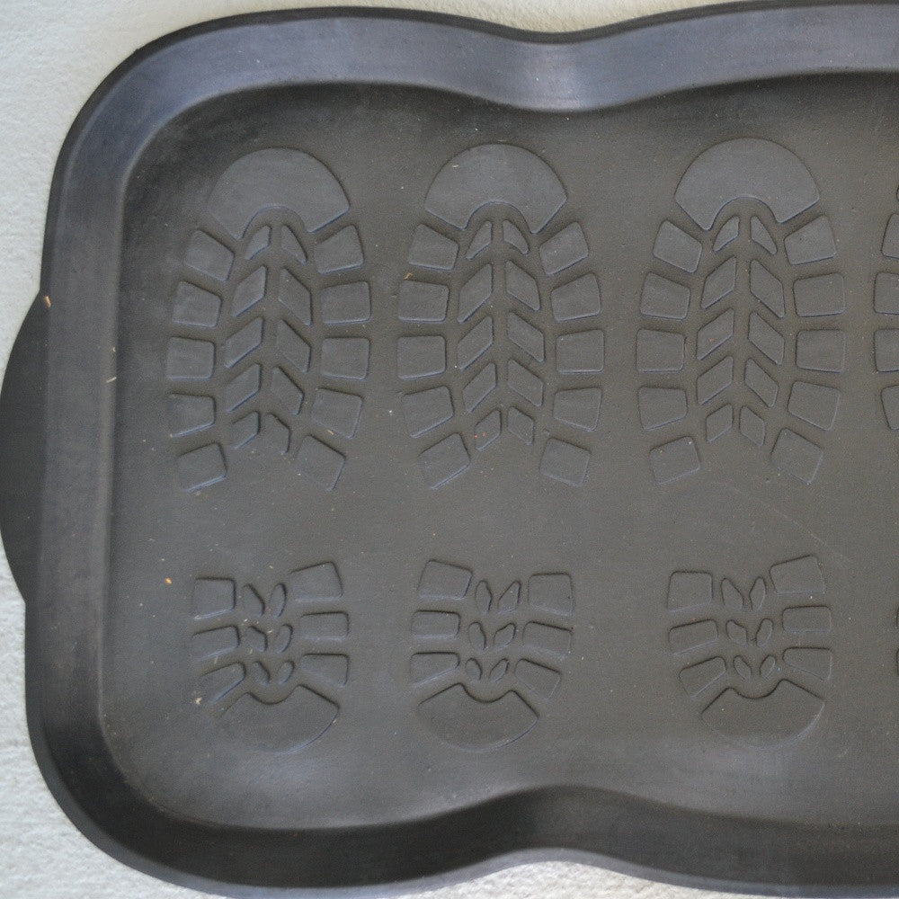16" X 32" Black Rubber Outdoor Boot Tray-4