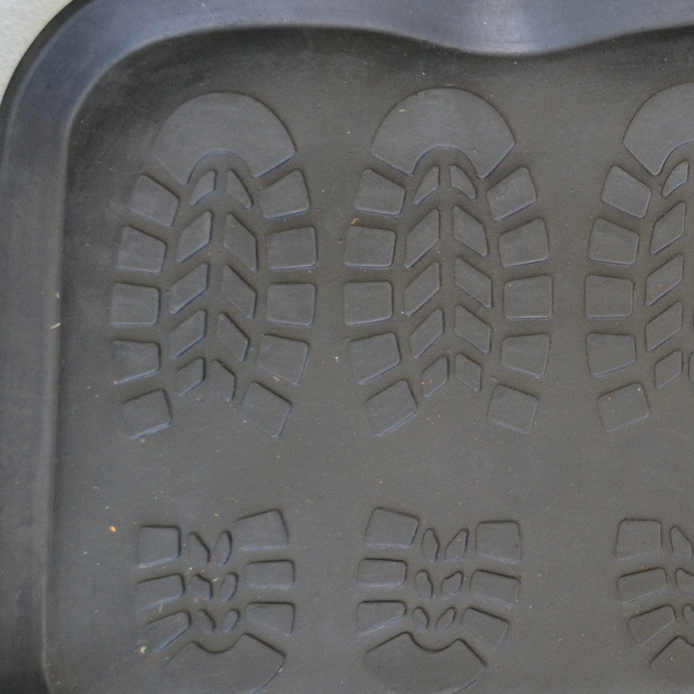 16" X 32" Black Rubber Outdoor Boot Tray-5