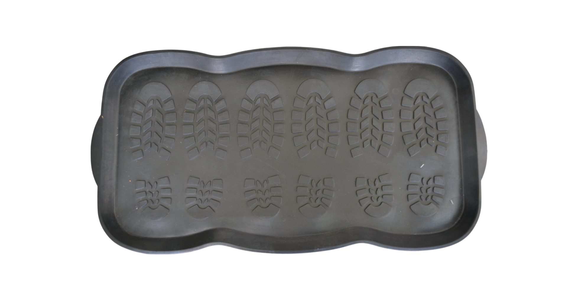 16" X 32" Black Rubber Outdoor Boot Tray-6