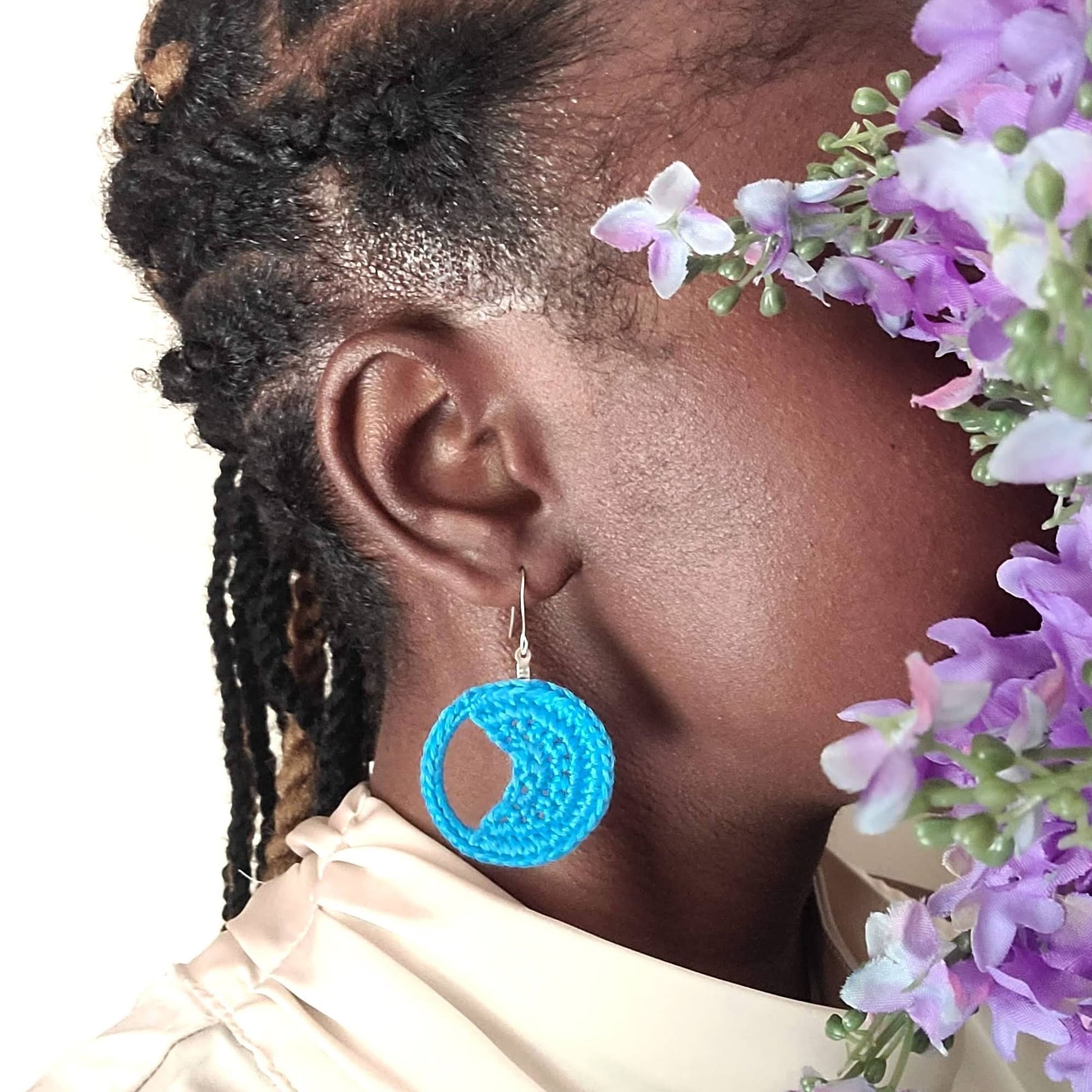 Crescent Moon Celestial Earrings-2