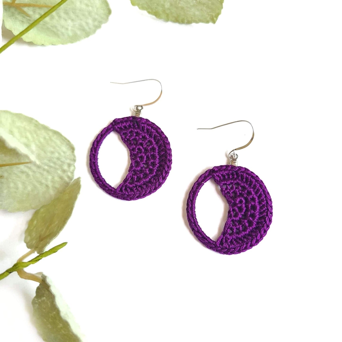 Crescent Moon Celestial Earrings-0