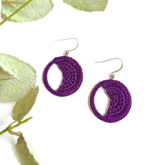 Crescent Moon Celestial Earrings-0
