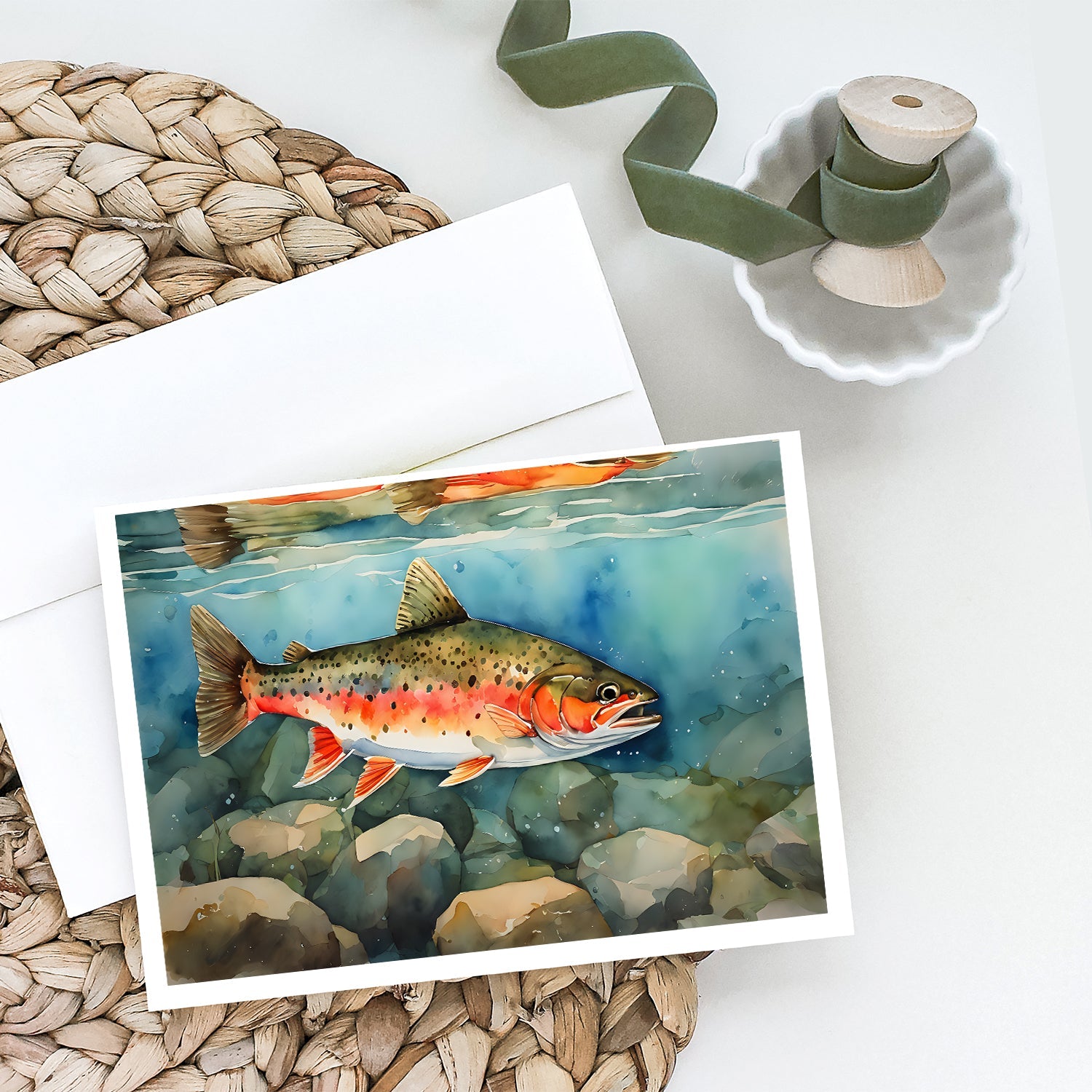 Brook Trout Greeting Cards Pack of 8-1