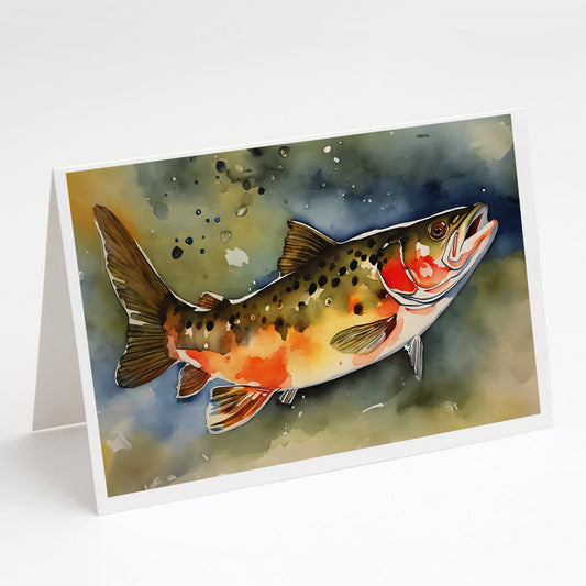 Brook Trout Greeting Cards Pack of 8-0
