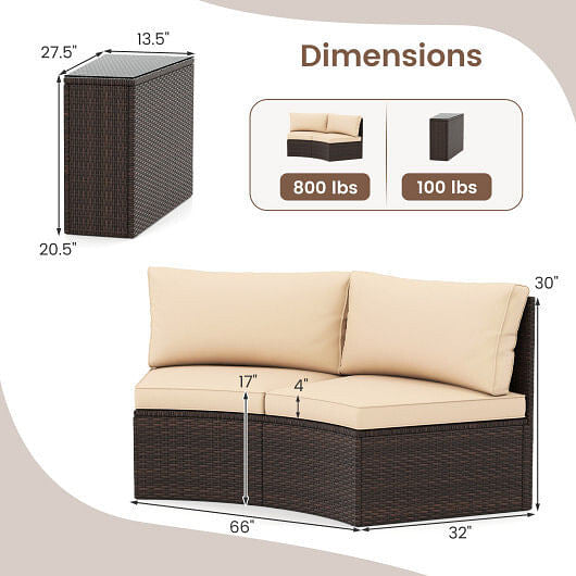 5 Pieces Patio Furniture Set-3