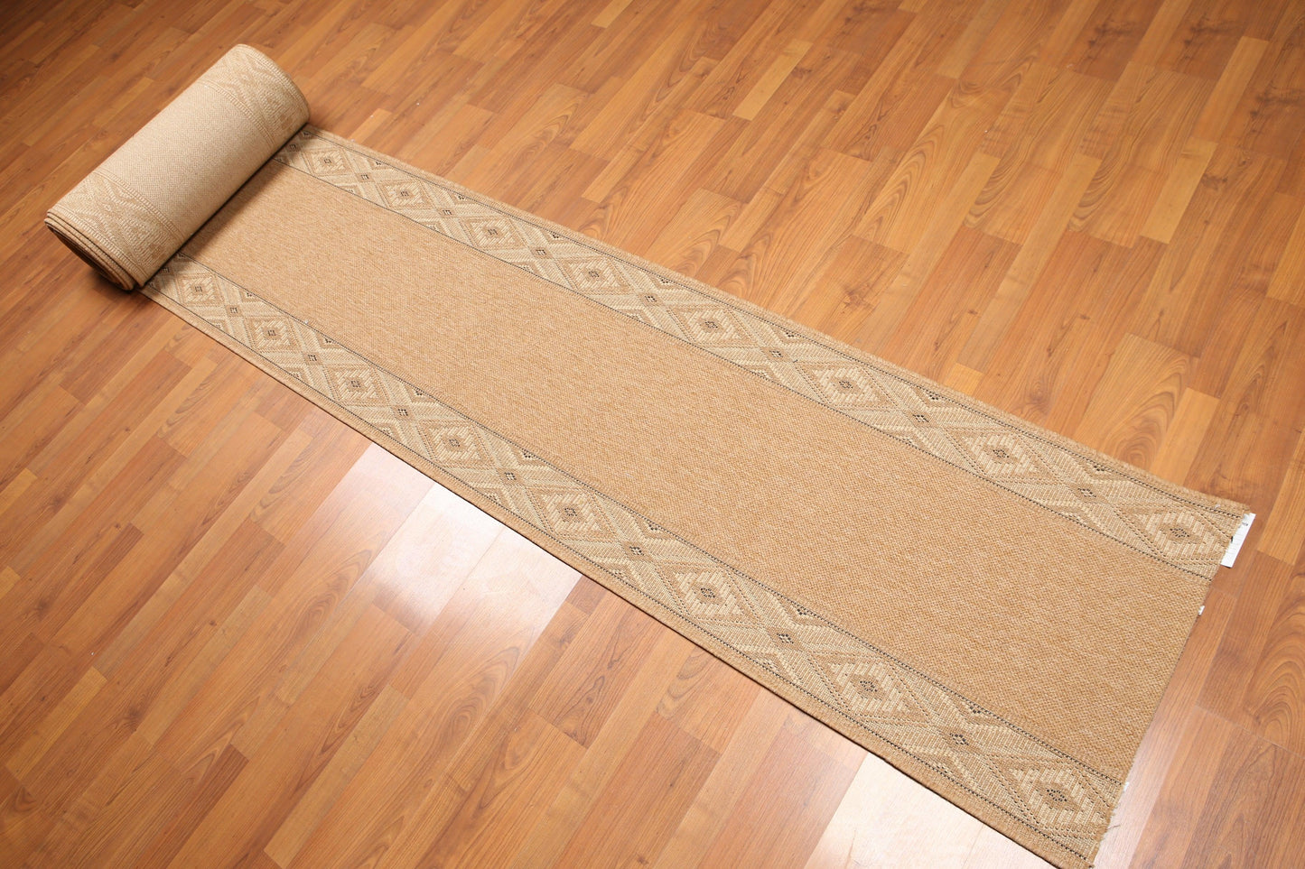 2'3" x 37' Palace Size Runner Border design Oriental Area Rug Tan-0