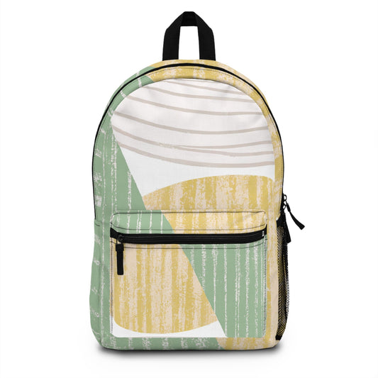 Backpack Work/school/leisure - Waterproof - Mint Green Textured Look Boho Print-0