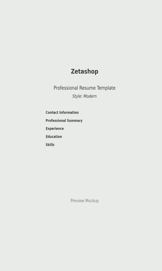 Complete Career Package - Resume + Cover Letter + Portfolio